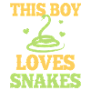 This boy loves snakes