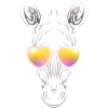 Zebra with Sunglasses