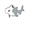 Kawaii hammerhead shark