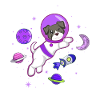 Puppy Dog Owner Astronaut