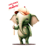 Elefant Love Peace Peanuts 1