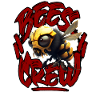3d Bee CREW 2023red