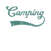 Camping lettering