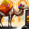 Camel in digital art