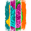 German Shepherd Shabby Popart