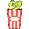 Schlange Popcorn