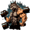 Der Wolfsmann im Kraftraum