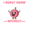 Funny macaron and donut pun