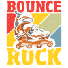Bounce Rock Pattinatore di pattinaggio a rotelle