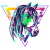 Cheval Rétro Neon