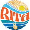 Rita Shirt Vintage Sunset Rita Groovy Tie Dye