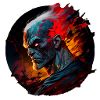 Fiery Demon Portrait
