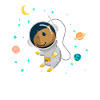 Capybara Whisperer Astronaut