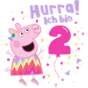 Peppa Pig Evviva Ho 2 anni di compleanno