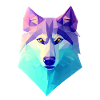 Husky Dog Polygon