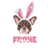Frohe Ostern French Bulldog