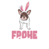 Frohe Ostern French Bulldog