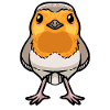 Robin Bird Kawaii Emoticon