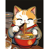Cat Japanese Ramen Otaku Anime