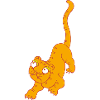 small, red tiger cat