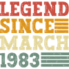 Legend since March 1983
