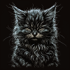 Chaton chat Maine Coon
