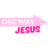 One Way Jesus Arrow