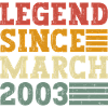 Legend since March 2003