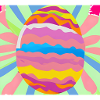 Colourful Easter egg