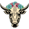 Cow Hippie Boho