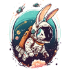 Lapin dans l’espace