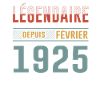 Légendaire Depuis Février 1925 Anniversaire