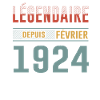Légendaire Depuis Février 1924 Anniversaire