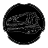 Acrocanthosaurus fossil skull