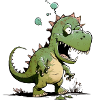 Kroki the funny dinosaur