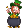 Leprechaun With Pot Of Gold
