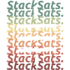 Stack sats Satoshi Symbol retro