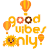 Good Vibes (balloons, sun)