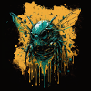 Abeille d’horreur effrayante