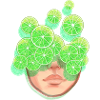 Drôle de visage de lime
