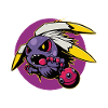 Monster Crash - Cool purple monster