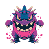 Monster Crash - Cool purple monster