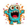 Monster Crash - Cool Blue Monster