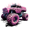 Pink Monster Truck