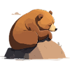 Daddy bear naps