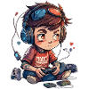 Cute Gamer Boy