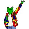 Hand up Frog