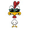 Cute Cartoon Rooster