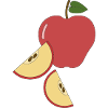 Apple pieces