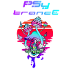 Psytrance Psychedelic Mushroom Sunset